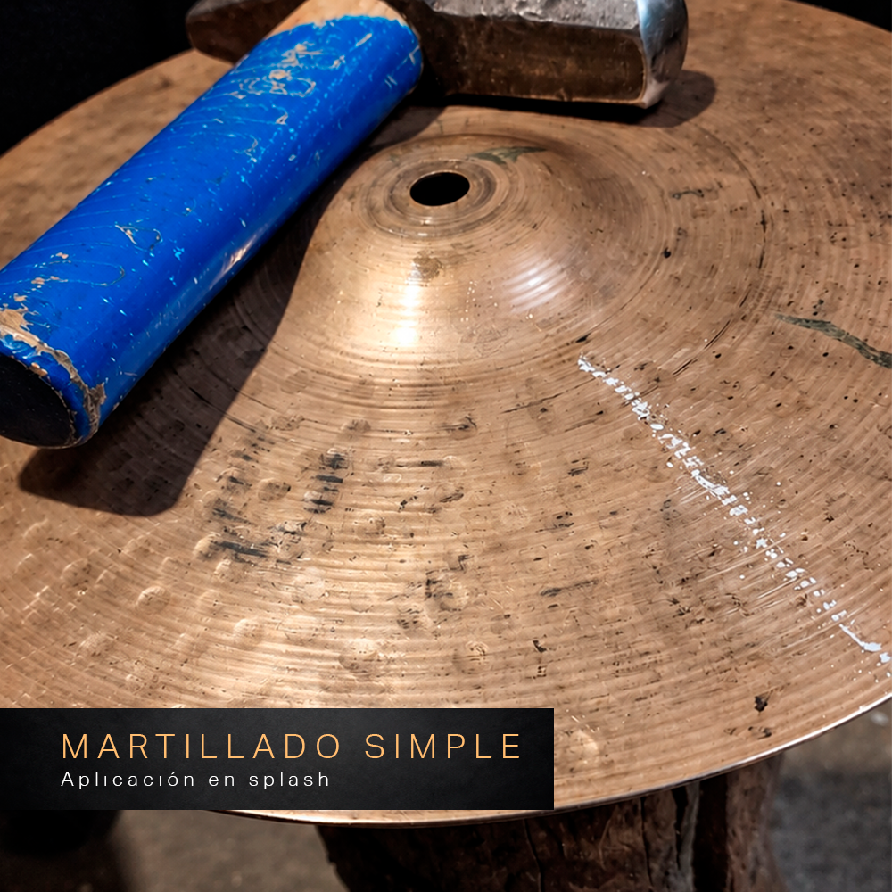 Martillado simple: aplicación en splash