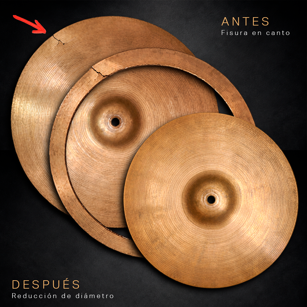 Antes y después: reducción de diámetro